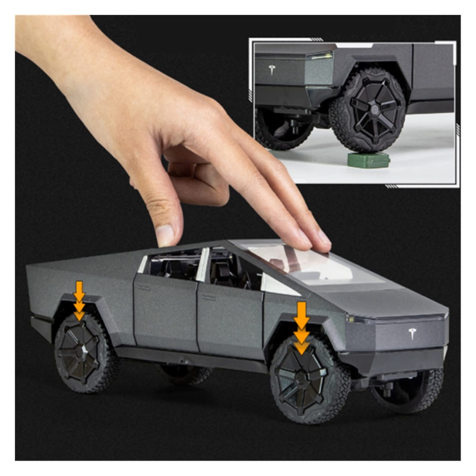 Amazon | 1:24 テスラ サイバートラック ピックアップに最適 合金車